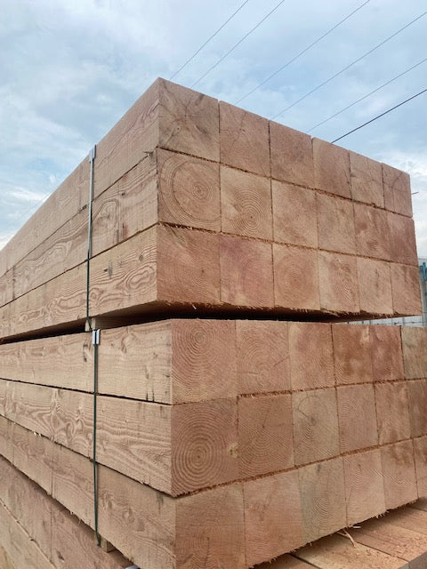 6x6 Fir Bevel Siding Lumber – Rough Green